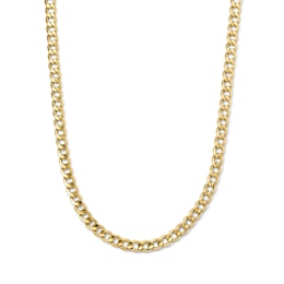 4.8mm Curb Chain Necklace in Hollow 10K Gold - 22"