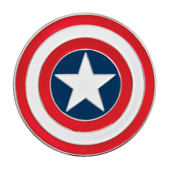 Men's Marvel x Citizen Eco-Drive® Captain America 85th Anniversary Chronograph Watch Box Set (Model: Ca7046-46W)