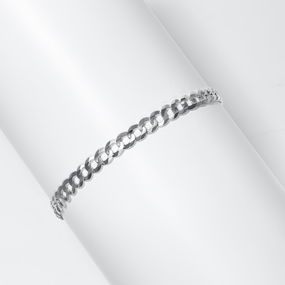 5.7mm Curb Chain Necklace and Bracelet Set in Solid Sterling Silver