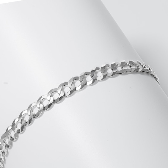 5.7mm Curb Chain Necklace and Bracelet Set in Solid Sterling Silver