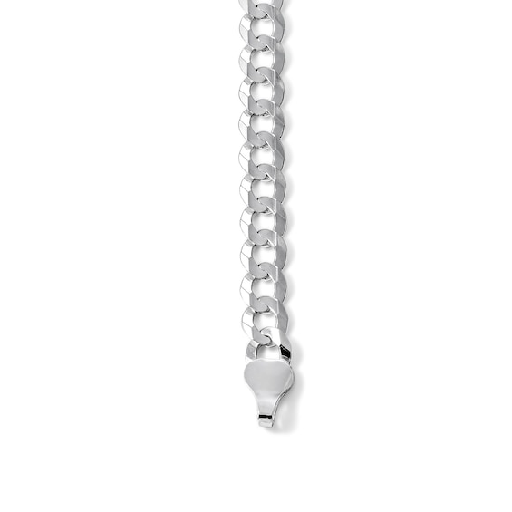 5.7mm Curb Chain Necklace and Bracelet Set in Solid Sterling Silver