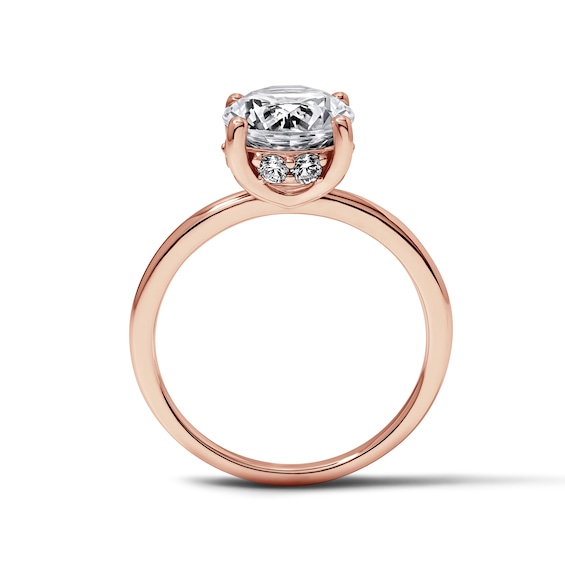 2-3/4 CT. T.w. Certified Lab-Grown Diamond Solitaire Hidden Frame Engagement Ring in 14K Rose Gold (F/Vs2)