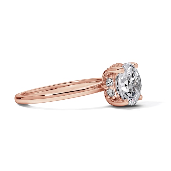 2-3/4 CT. T.w. Certified Lab-Grown Diamond Solitaire Hidden Frame Engagement Ring in 14K Rose Gold (F/Vs2)