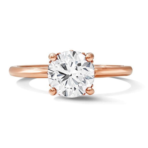 1-3/4 CT. T.w. Certified Lab-Grown Diamond Solitaire Hidden Frame Engagement Ring in 14K Rose Gold (F/Vs2)