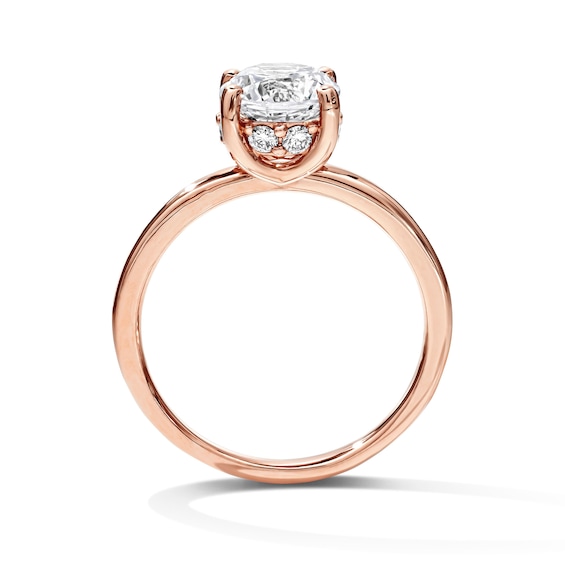 1-3/4 CT. T.w. Certified Lab-Grown Diamond Solitaire Hidden Frame Engagement Ring in 14K Rose Gold (F/Vs2)