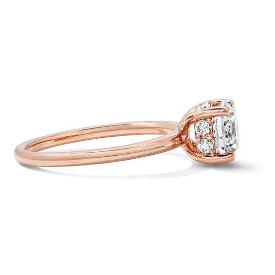 1-3/4 CT. T.w. Certified Lab-Grown Diamond Solitaire Hidden Frame Engagement Ring in 14K Rose Gold (F/Vs2)