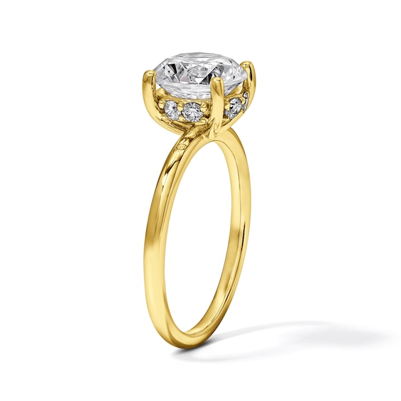 2-3/4 CT. T.w. Certified Lab-Grown Diamond Solitaire Hidden Frame Engagement Ring in 14K Gold (F/Vs2)