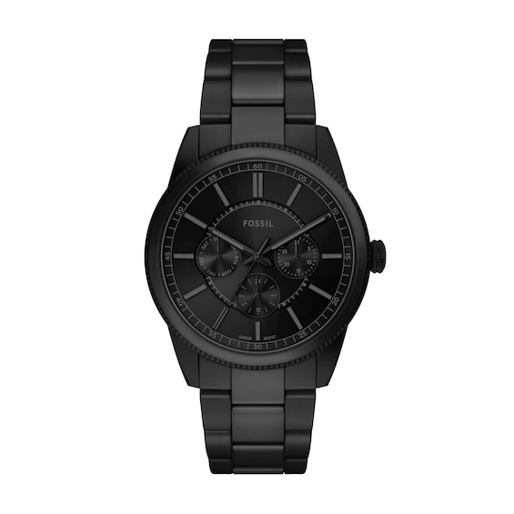 Men's Fossil Pearson Multifunction Black IP Stainless Steel Watch with Black Dial (Model: Fs6135)