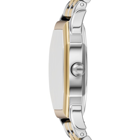 Ladies' Fossil Harlow Two-Tone IP Stainless Steel Watch with Navy Dial (Model: Es5480)