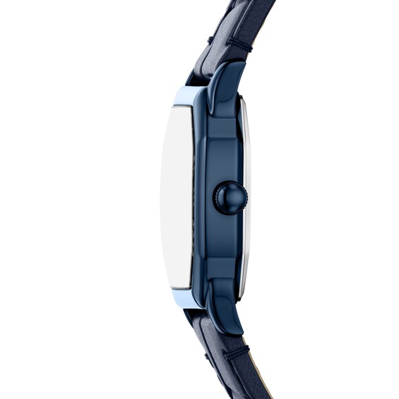 Ladies' Fossil Harlow Navy IP Stainless Steel Watch with Navy Dial (Model: Es5481)