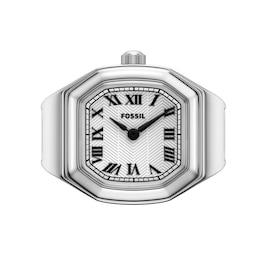 Fossil Harlow Stainless Steel Ring Watch with Silver-Tone Dial (Model: ES5482)