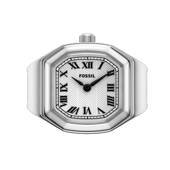 Fossil Harlow Stainless Steel Ring Watch with Silver-Tone Dial (Model: Es5482)