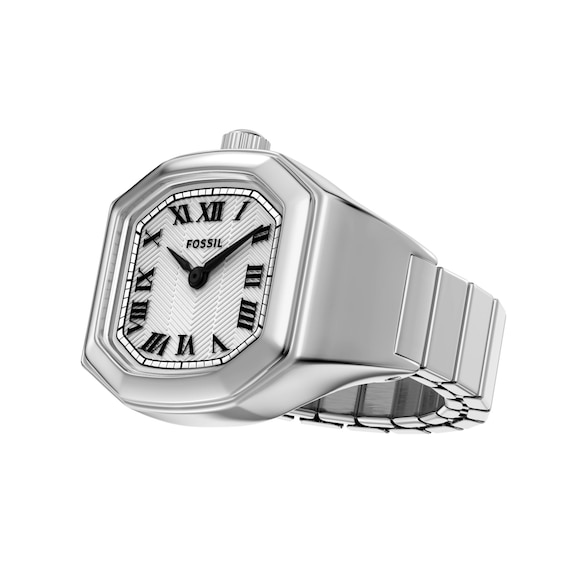 Fossil Harlow Stainless Steel Ring Watch with Silver-Tone Dial (Model: Es5482)