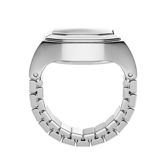 Fossil Harlow Stainless Steel Ring Watch with Silver-Tone Dial (Model: Es5482)