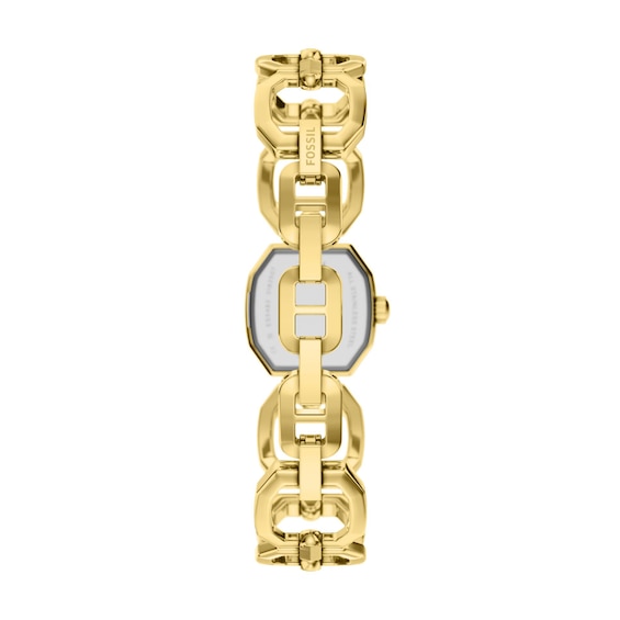 Ladies' Fossil Harlow Mini Gold-Tone IP Stainless Steel Watch with Cream Dial (Model: Es5483)
