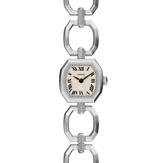 Ladies' Fossil Harlow Mini Stainless Steel Watch with Cream Dial (Model: Es5485)