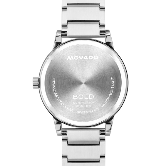 Men's Movado Bold® Spectra Stainless Steel Watch with Blue Dial (Model: 3601272)