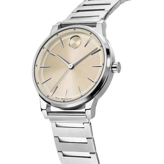Men's Movado Bold® Spectra Stainless Steel Watch with Champagne Dial (Model: 3601273)