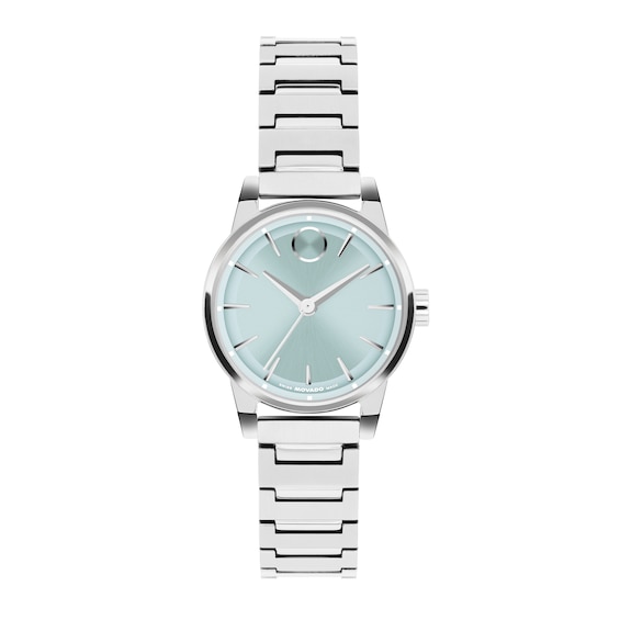 Ladies' Movado Bold® Spectra Stainless Steel Watch with Aqua Blue Dial (Model: 3601415)