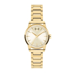 Ladies' Movado Bold® Spectra Gold-Tone IP Stainless Steel Watch with Ivory Dial (Model: 3601436)
