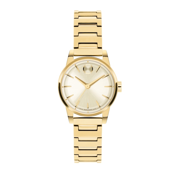 Ladies' Movado Bold® Spectra Gold-Tone IP Stainless Steel Watch with Ivory Dial (Model: 3601436)