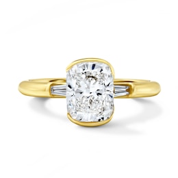 1-5/8 CT. T.W. Certified Elongated Cushion-Cut Lab-Grown Diamond Engagement Ring in 14K Gold (F/VS2)