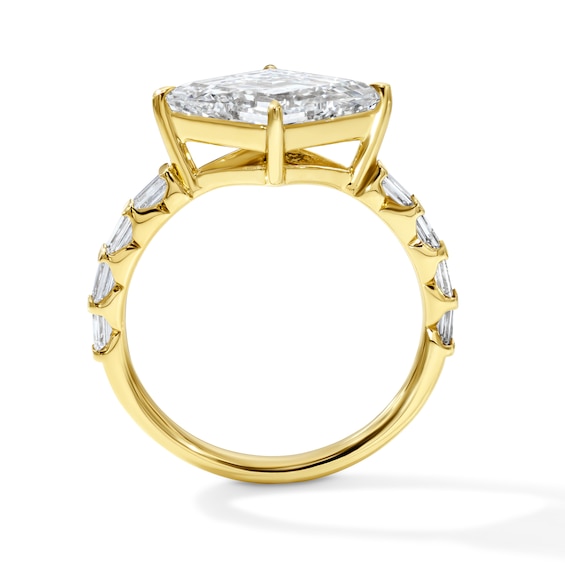 2-1/4 CT. T.w. Certified Lozenge Step-Cut Lab-Grown Diamond Engagement Ring in 14K Gold (F/Vs2)