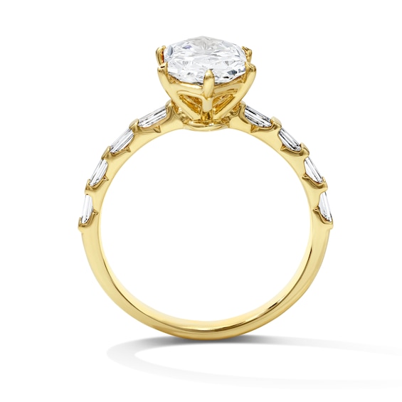 2-1/4 CT. T.w. Certified Elongated Hexagon-Cut Lab-Grown Diamond Engagement Ring in 14K Gold (F/Vs2)