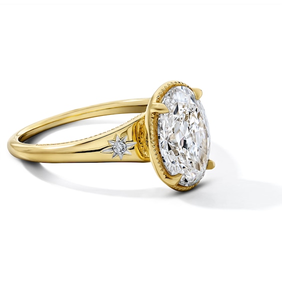 2-1/2 CT. T.w. Certified Oval Lab-Grown Diamond Engagement Ring in 14K Gold (F/Vs2)
