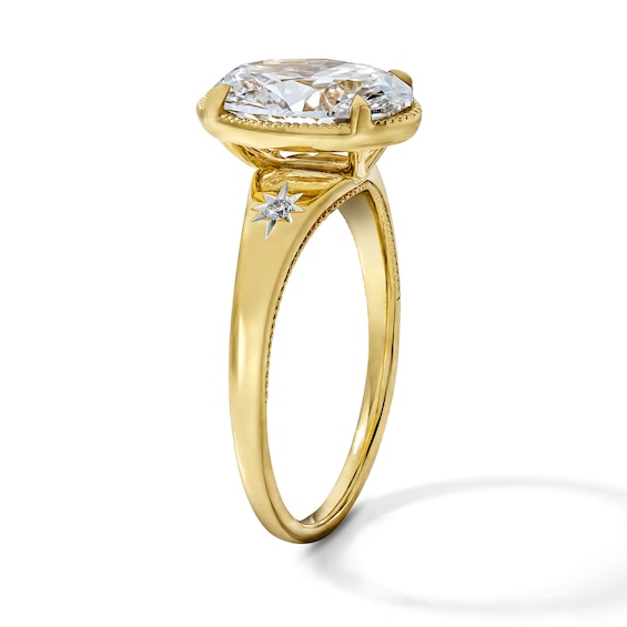 2-1/2 CT. T.w. Certified Oval Lab-Grown Diamond Engagement Ring in 14K Gold (F/Vs2)