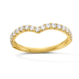 3/8 CT. T.W. Lab-Grown Diamond Contour Band in 14K Gold (F/VS2)