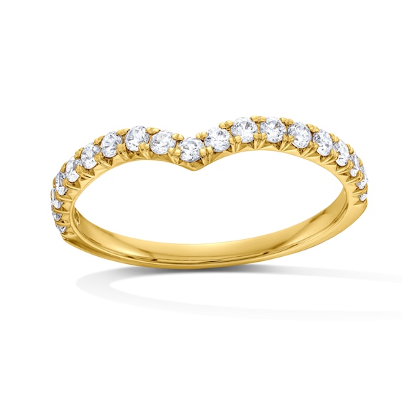3/8 CT. T.w. Lab-Grown Diamond Contour Band in 14K Gold (F/Vs2)