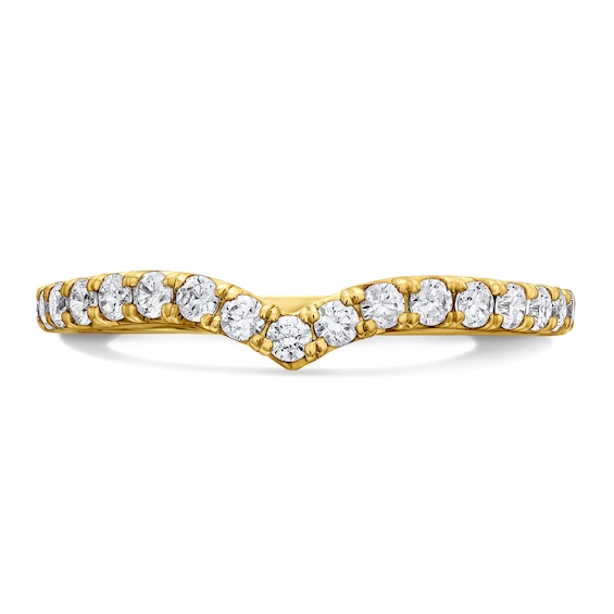 3/8 CT. T.w. Lab-Grown Diamond Contour Band in 14K Gold (F/Vs2)