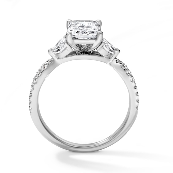 2 CT. T.w. Certified Radiant-Cut Lab-Grown Diamond Engagement Ring in 14K White Gold (F/Vs2)