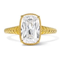 3 CT. T.W. Certified Elongated Cushion-Cut Lab-Grown Diamond Solitaire Engagement Ring in 14K Gold (F/VS2)