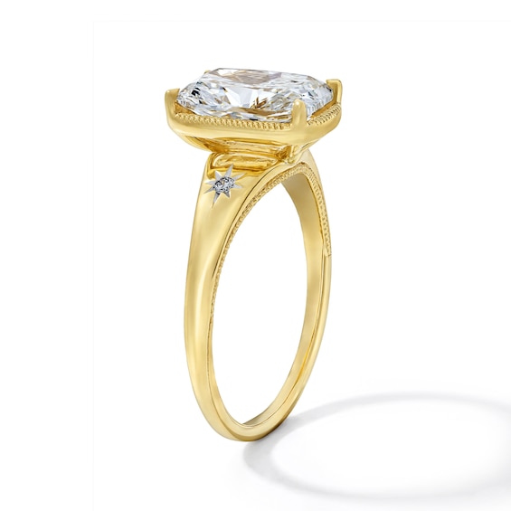 2-1/2 CT. T.w. Certified Elongated Cushion-Cut Lab-Grown Diamond Engagement Ring in 14K Yellow Gold (F/Vs2)