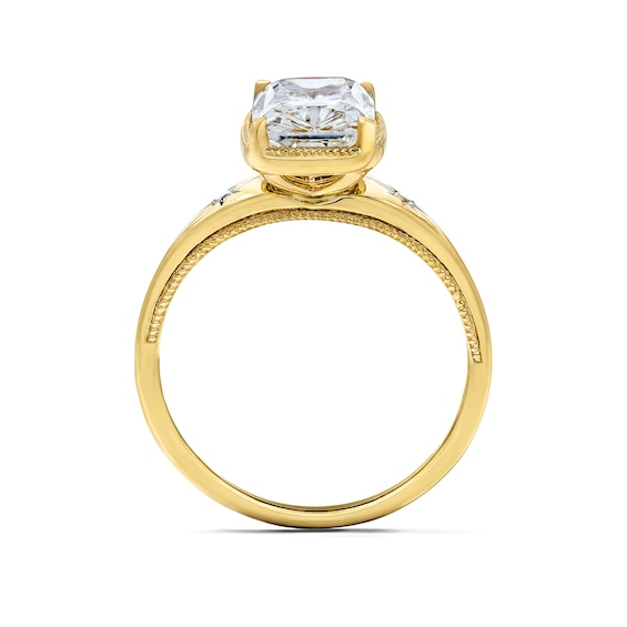 2-1/2 CT. T.w. Certified Elongated Cushion-Cut Lab-Grown Diamond Engagement Ring in 14K Yellow Gold (F/Vs2)