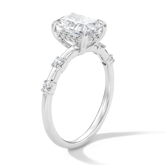 Modern Refection 1-3/4 CT. T.w. Certified Radiant-Cut Lab-Grown Diamond Engagement Ring in Platinum (F/Vs2)
