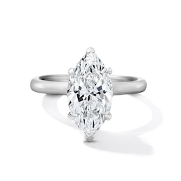 3-1/4 CT. T.W. Certified Marquise-Cut Lab-Grown Diamond Solitaire Hidden Frame Engagement Ring in 14K White Gold (F/VS2)