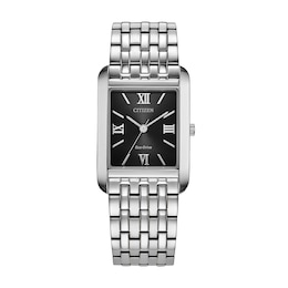 Men's Citizen Dress Classic Stainless Steel Watch with Black Dial (Model: BJ6570-50E)