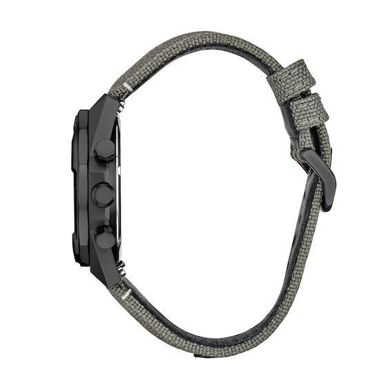 Men's Citizen Sport Casual Nighthawk Chrono Gray IP Stainless Steel Watch with Nylon Strap (Model: Ca0897-04H)