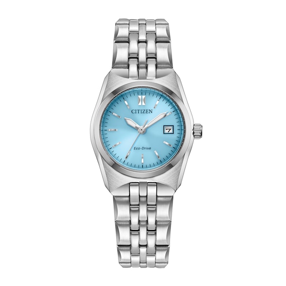 Ladies' Citizen Corso Stainless Steel Watch with Blue Dial (Model: Ew2291-51L)