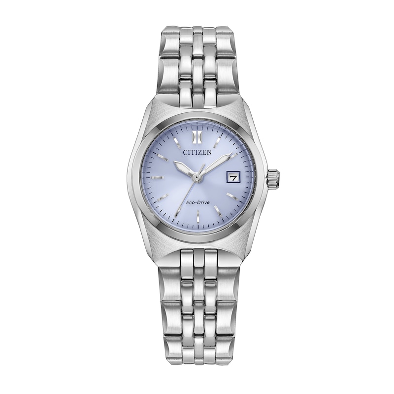 Main Image 1 of Ladies' Citizen Corso Stainless Steel Watch with Purple Dial (Model: EW2291-51Z)