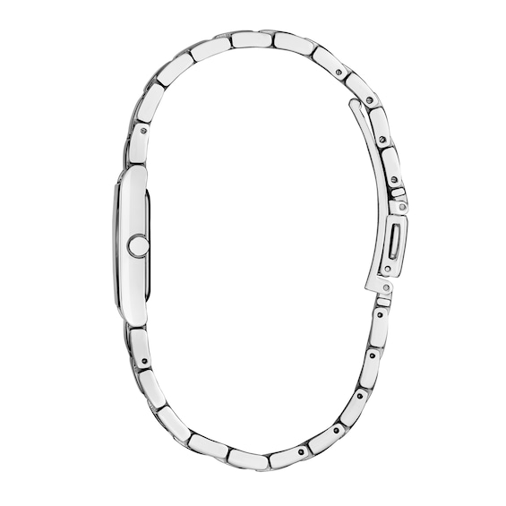 Ladies' Citizen Axiom Stainless Steel Watch with Silver-Tone Dial and Diamond Accent (Model: Eg7051-51A)