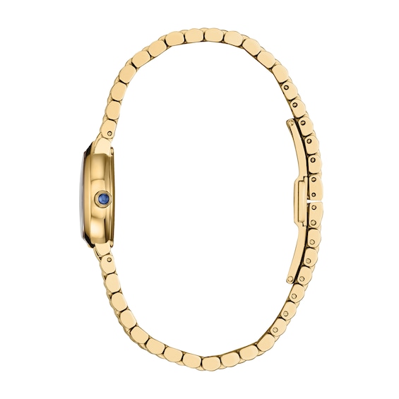 Ladies' Citizen Mini L Rainell Gold-Tone IP Stainless Steel Watch with Champagne Dial (Model: Ex1552-59A)