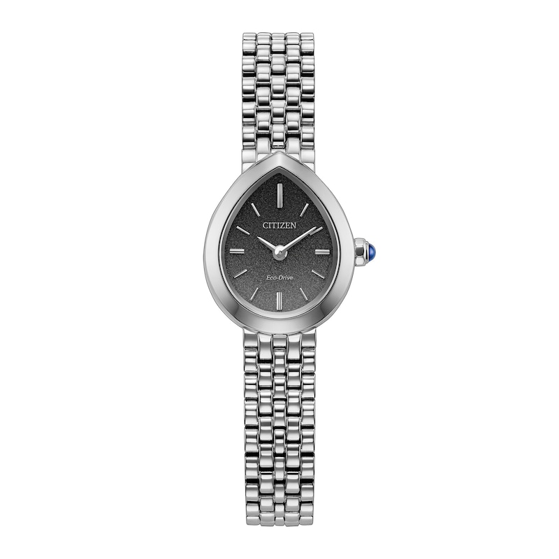 Main Image 1 of Ladies' Citizen Mini L Rainell Stainless Steel Watch with Gray Dial (Model: EX1550-54E)