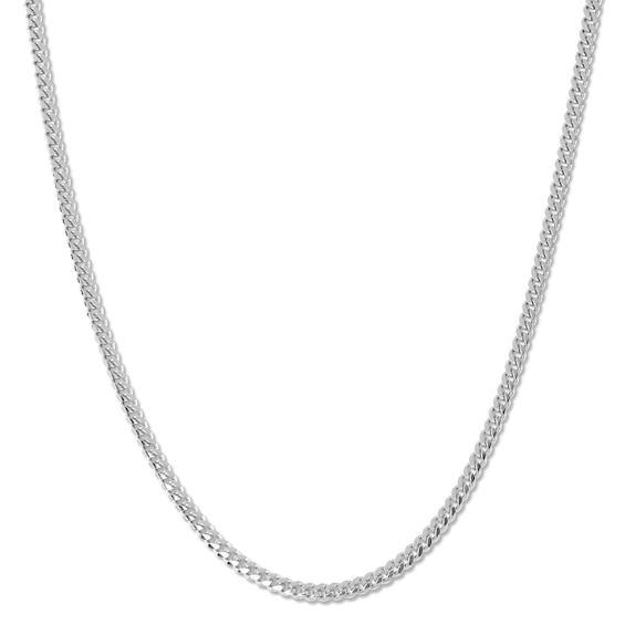 3.5mm Miami Cuban Curb Chain Necklace in Solid Sterling Silver- 22"