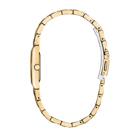 Ladies' Citizen Axiom Gold-Tone IP Stainless Steel Watch with Gold-Tone Dial and Diamond Accent (Model: Eg7052-59P)