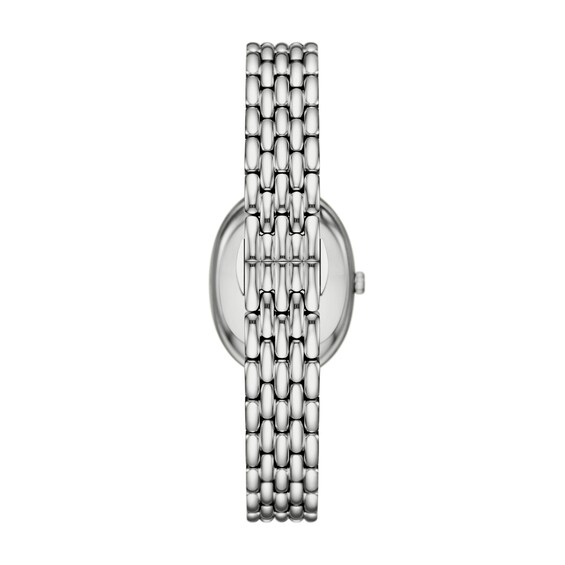 Ladies' Emporio Armani Sinfonia Stainless Steel Watch with Mother-of-Pearl Dial (Model: Ar11706)