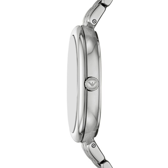 Ladies' Emporio Armani Sinfonia Stainless Steel Watch with Mother-of-Pearl Dial (Model: Ar11706)